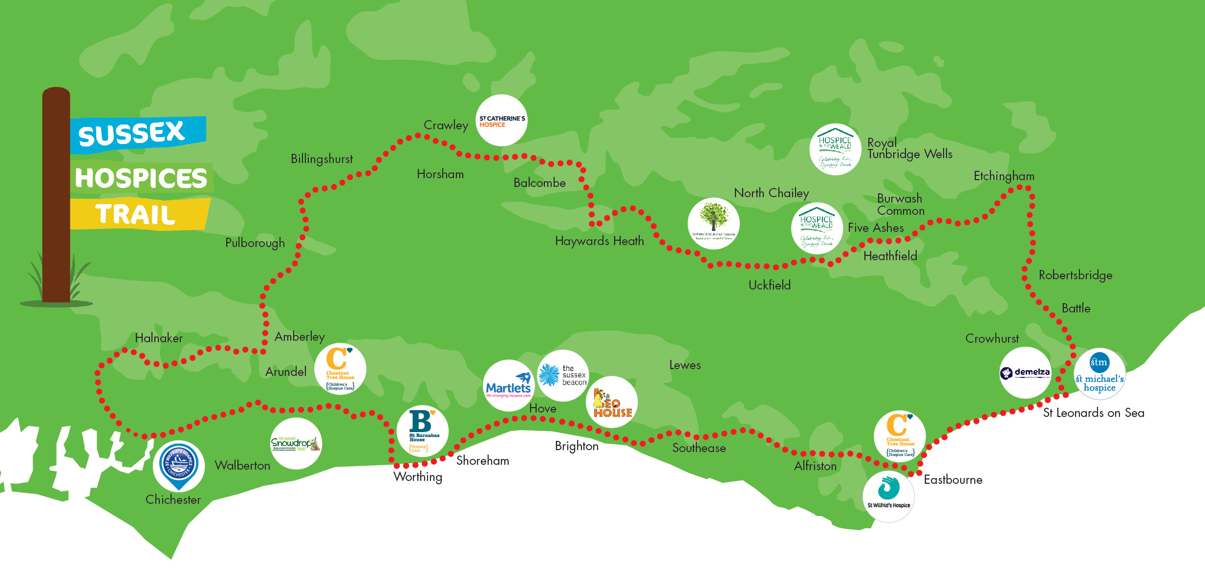 FSH Trail presentation map with logos 2022